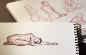 Life drawing in sketchpad